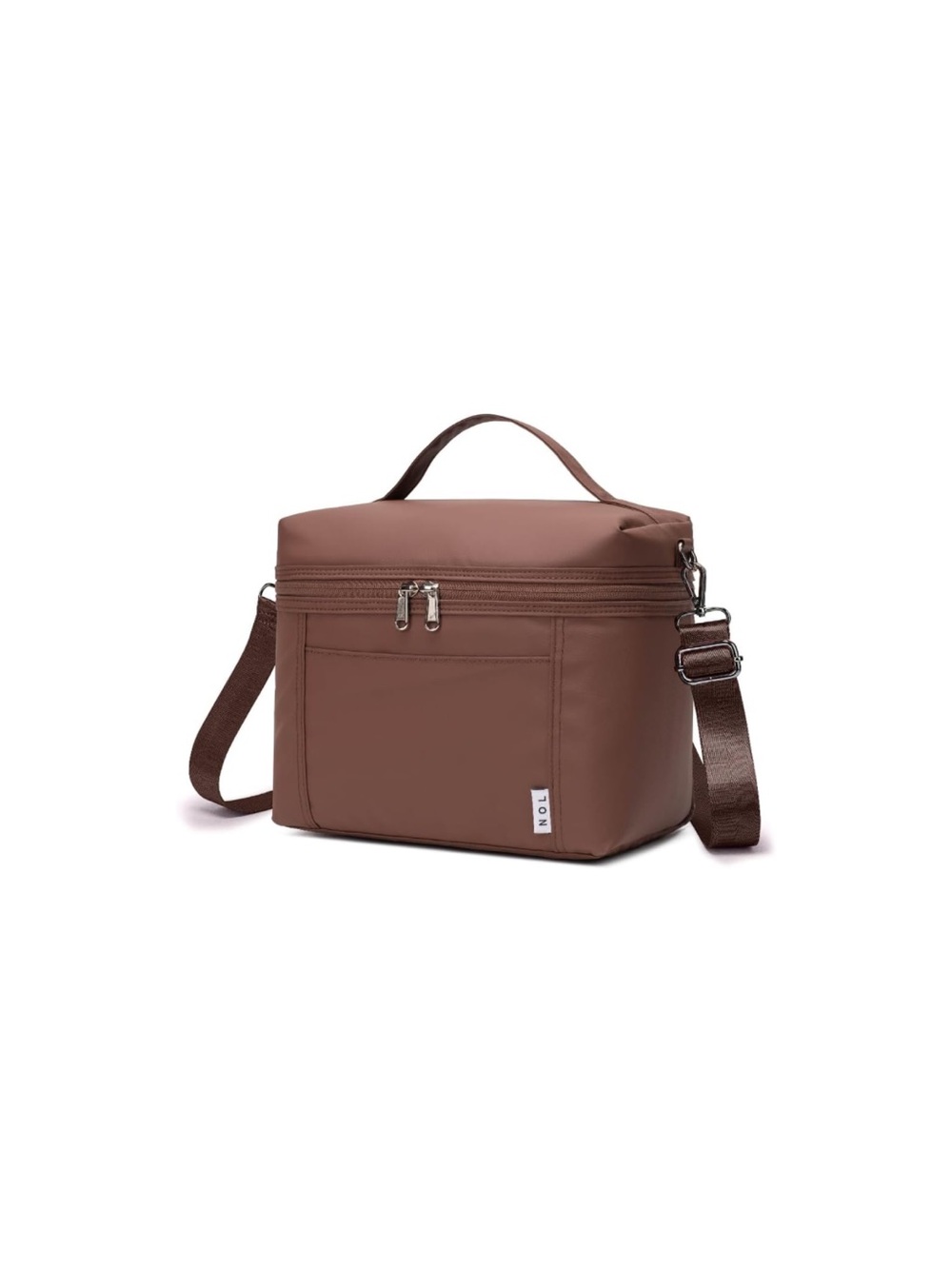 NOL Natural Organic Lifestyle insulated lunch bag in Coffee